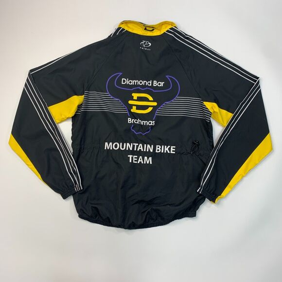 Diamond Bar Brahmas Mountain Bike Team Jacket Mens M Medium Black Zip Up Primal - Picture 8 of 14